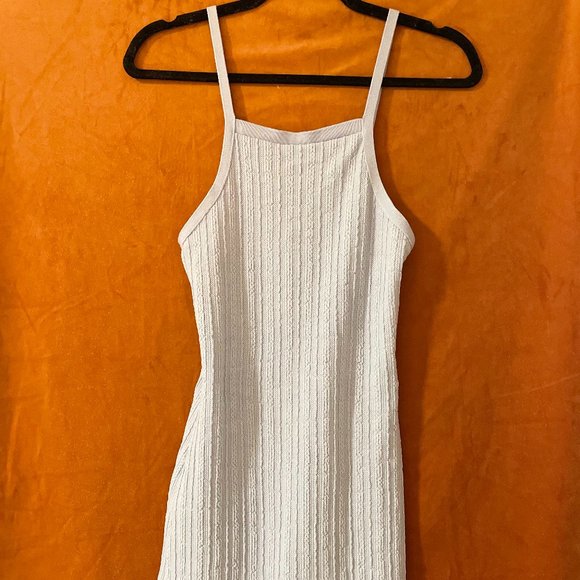 ZARA Baby Blue Bodycon Knit Dress - Size Small - Picture 3 of 6